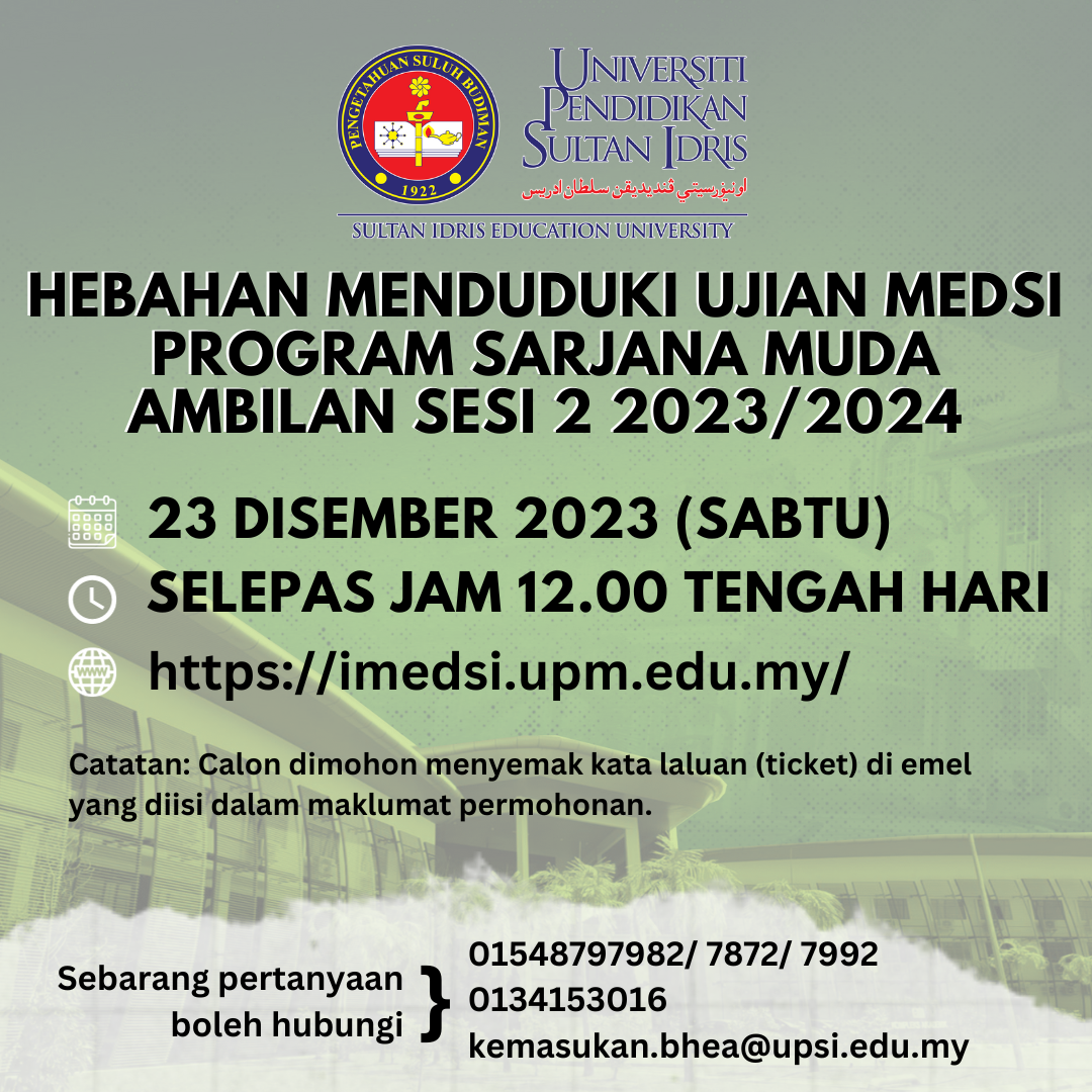 KEMASUKAN – UPSI | Bahagian Hal Ehwal Akademik, 35900 Tanjong Malim ...